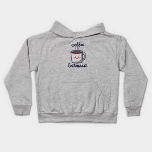 Coffee Enthusiast Kids Hoodie